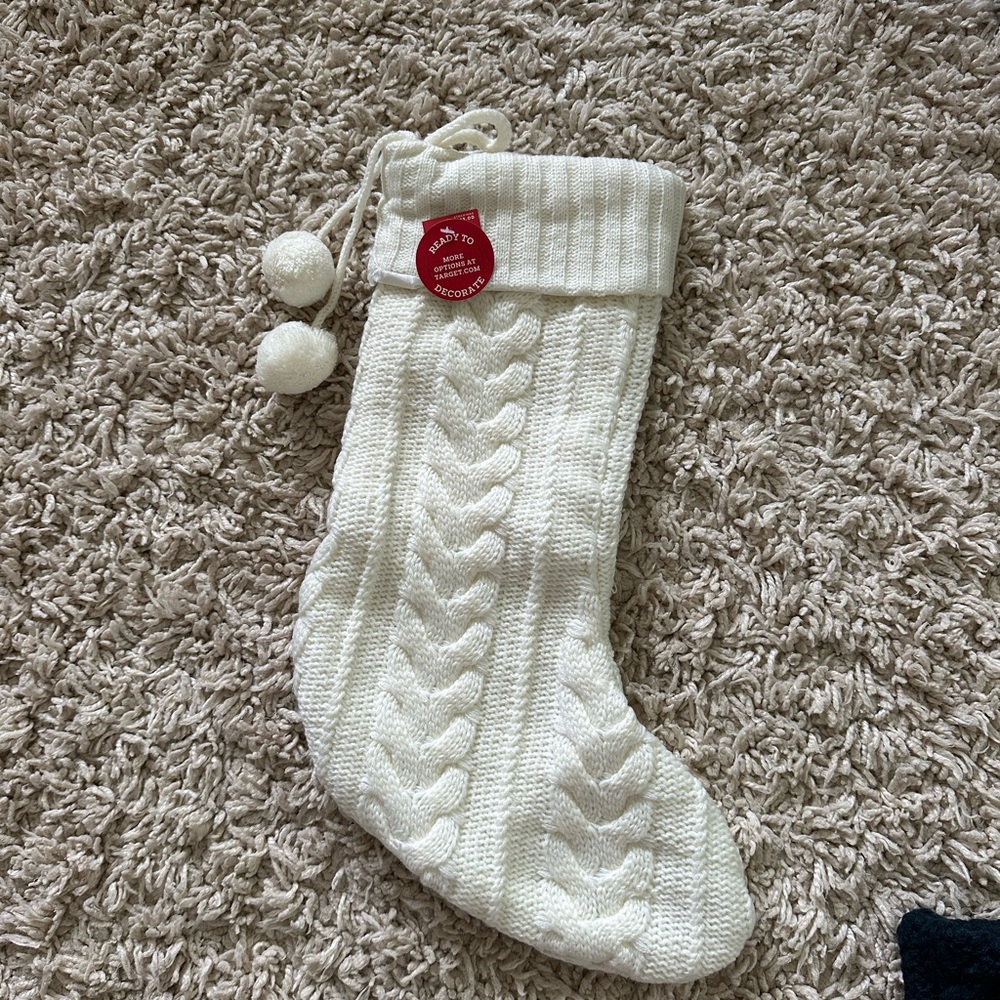 Wondershop Creamy White Knit Holiday Stocking